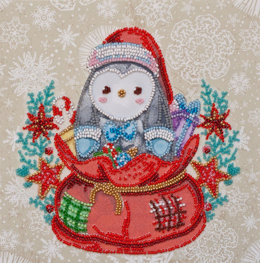 Mini bead embroidery kit Present Size: 7.9"×7.9" (20×20 сm)