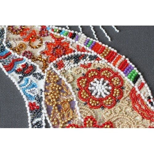 Bead embroidery kit Cat Size: 9.8"×15.3" (25×35 cm)