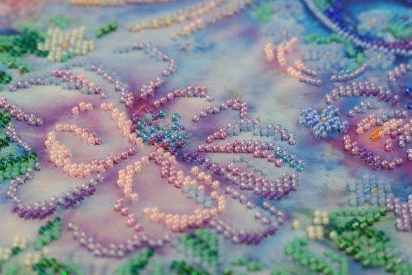 Bead embroidery kit Air pas Size: 10.2"×12.6" (26×32 cm)