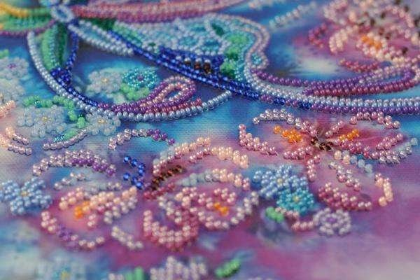 Bead embroidery kit Air pas Size: 10.2"×12.6" (26×32 cm)