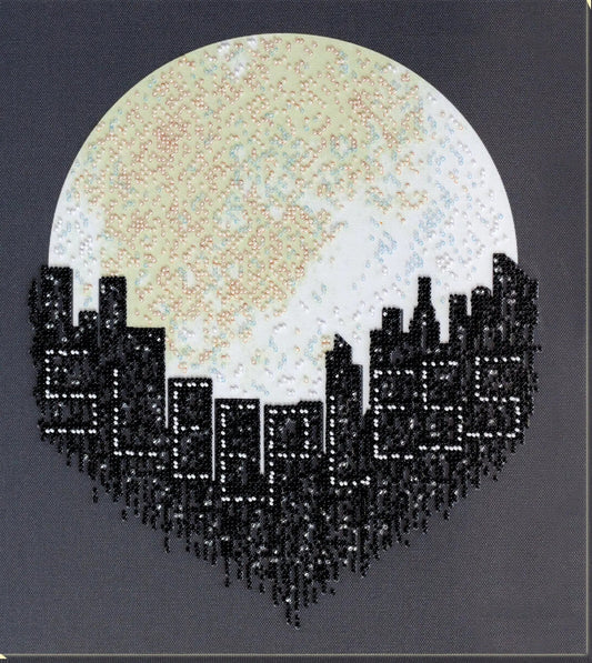 Bead embroidery kit City Size: 12.2"×12.6" (31×32 cm)