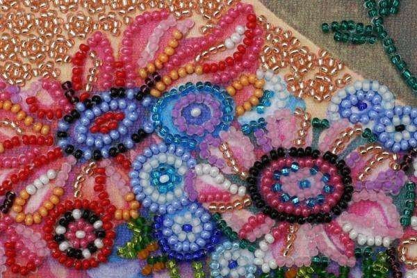 Bead embroidery kit Good news Size: 9.8"х13.8" (25x35 cm)