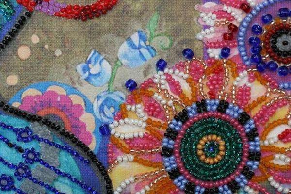 Bead embroidery kit Good news Size: 9.8"х13.8" (25x35 cm)