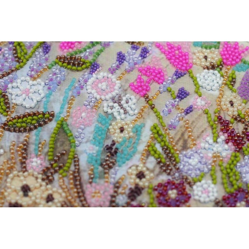Bead embroidery kit Love cooing Size: 10.6"×13.8" (27×35 cm)