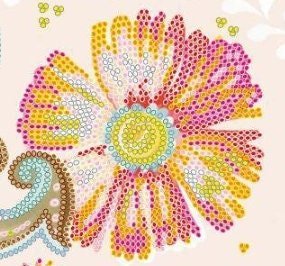 Bead embroidery kit Love Size: 7.9"×7.9" (20x20 cm)