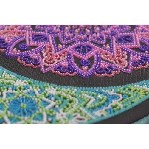 Bead embroidery kit New Moon Size: 12.6"×12.6" (32×32 cm)