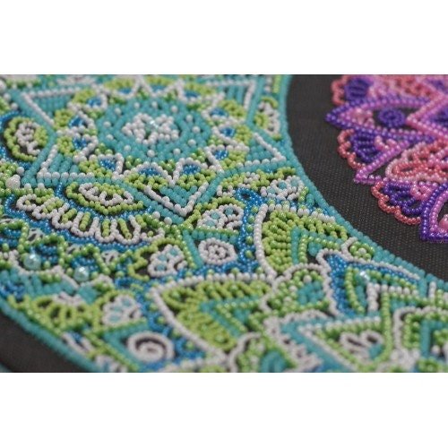 Bead embroidery kit New Moon Size: 12.6"×12.6" (32×32 cm)