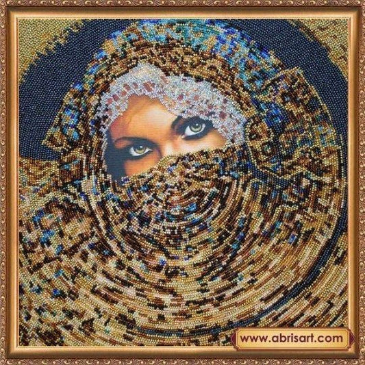 Bead embroidery kit Scheherazade Size: 11.8"×11.8" (30×30 cm)