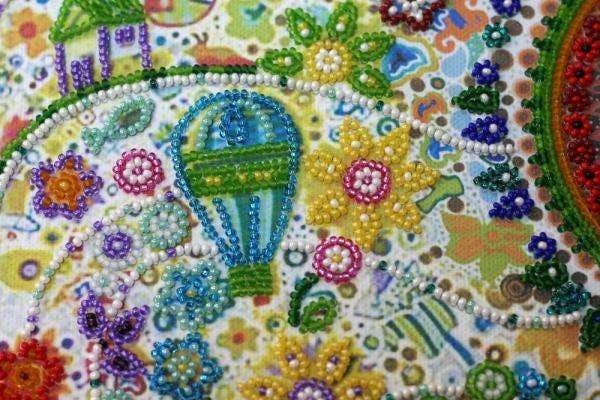 Bead embroidery kit Ship Size: 11.8"×14.6" (30x37 cm)