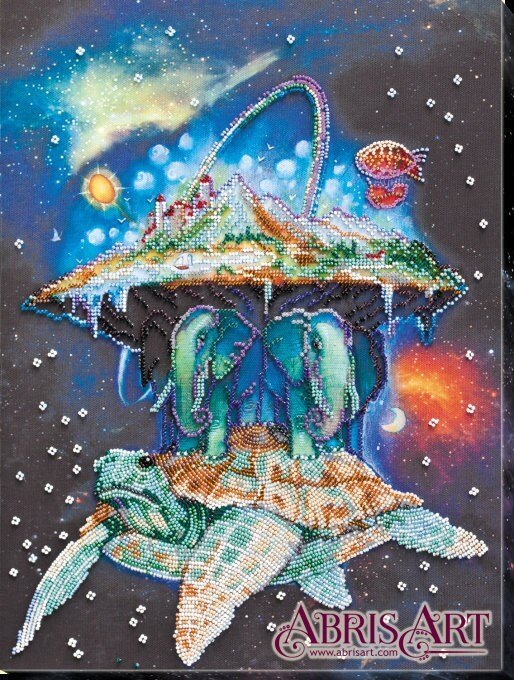 Bead embroidery kit Universe Size: 11.8"×15.7" (30×40 cm)