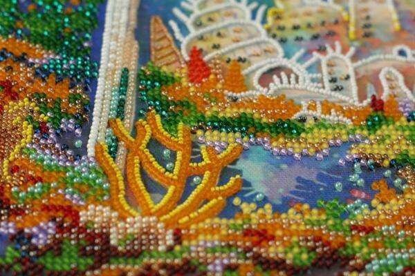 Bead embroidery kit Wonder city Size: 8.7"×11.8" (22x30 cm)