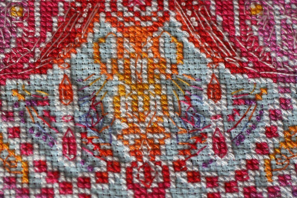 Cross stitch kit Dragonfly Size: 11.8"×11.8" (30x30 cm)