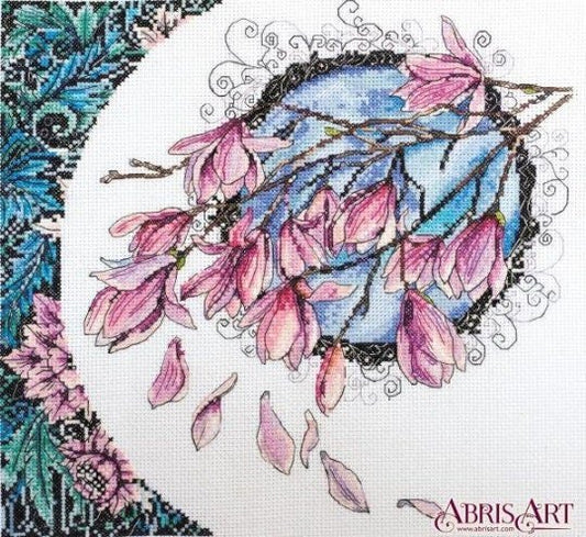 Cross stitch kit Flowers Size: 9.8"×10.2" (25x26 cm)