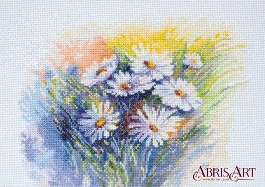 Cross stitch kit Flowers Size: 7.1"×9.4" (18x24 cm)